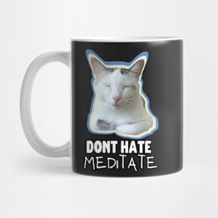 Don't Hate, Meditate Mug